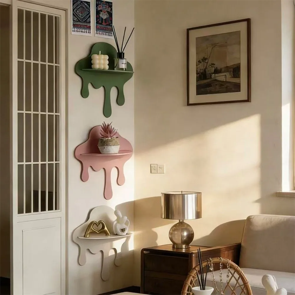 Kreative Unregelmäßige Wolkenform Aufbewahrungshalter Wandmontierte Heimdekoration Aufbewahrungsregal Ornament Geschenk Aufbewahrungsregal für Zuhause