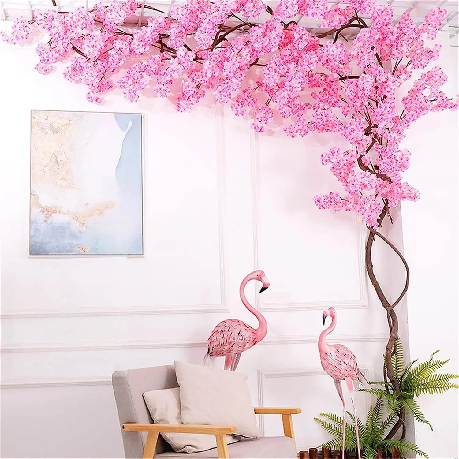 

Artificial Cherry Blossom Tree Japanese Sakura Tree Decor Fake Cherry Blossom Vines Decor Wedding Decoration Home Decoration