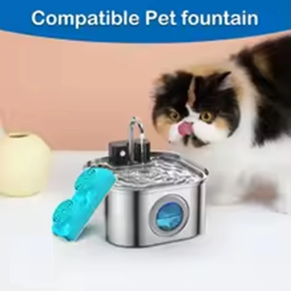 Ersatzfilter für Wasserbrunnen für Katzen und Hunde, Aktivkohle, ersetzte Filter, Katzen-Wasserspender, Filterelement-Zubehör – Detail 6
