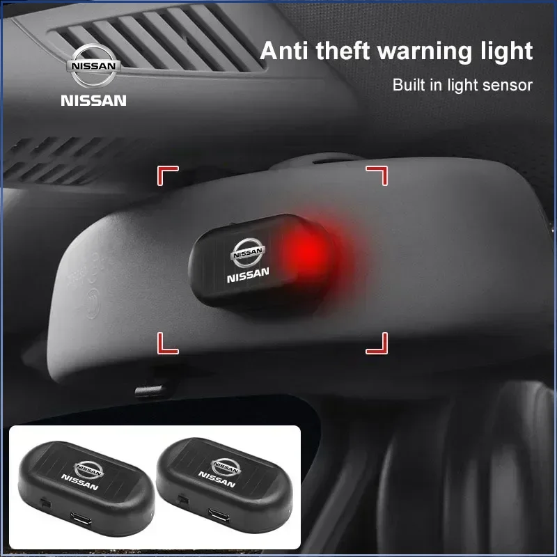 Car Anti-Theft Caution Strobe Signal Security System for Nissan Qashqai X J10 11 Trail Tiida Teana Skyline Juke X-trail Hub Caps