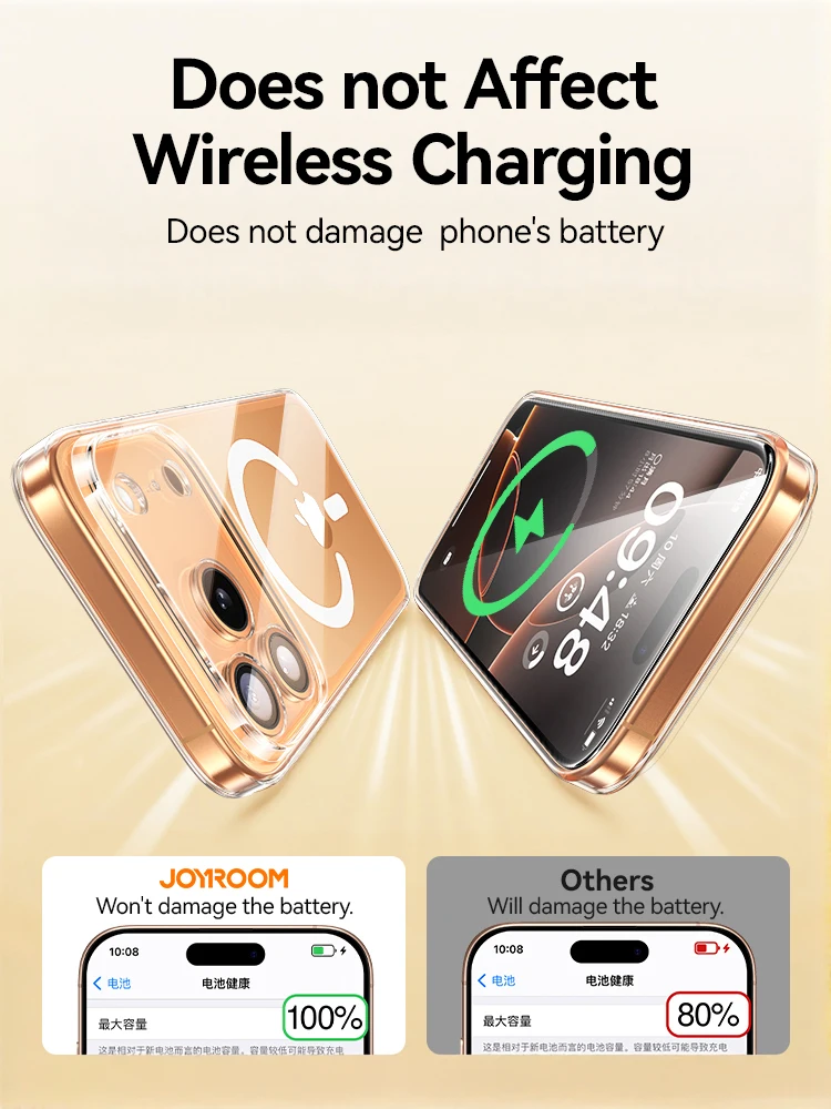 Etui Joyroom do iPhone 17 Pro Max przezroczyste, kompatybilne z Magsafe, odporne na żółknięcie, magnetyczne, twarde, przezroczyste etui do iPhone 17. — zdjęcie produktu 4
