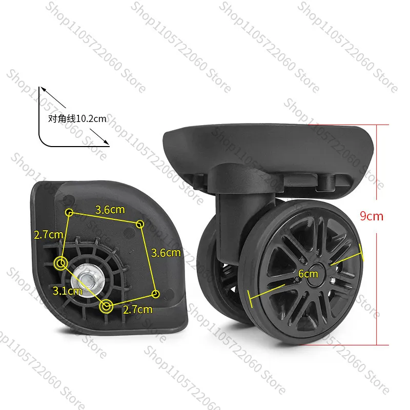 For W072# Luggage Replacement Universal Wheel, Trolley Travel Case Repair Caster Spare Parts