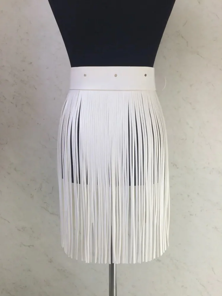 ハロウィン ゴシック ハイウエスト タッセル スカート スキニー ドローストリング ベルト パンクロック セクシー タッセル ホリデー パーティー ステージ パフォーマンス ドレス