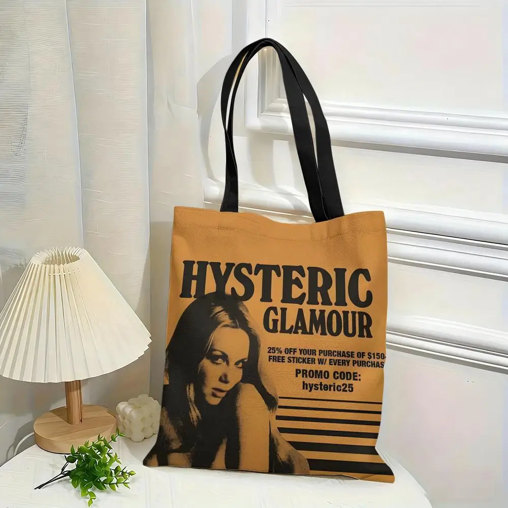 H-HystericS Glamour Girl Storage Bags Canvas Double-Sided Print