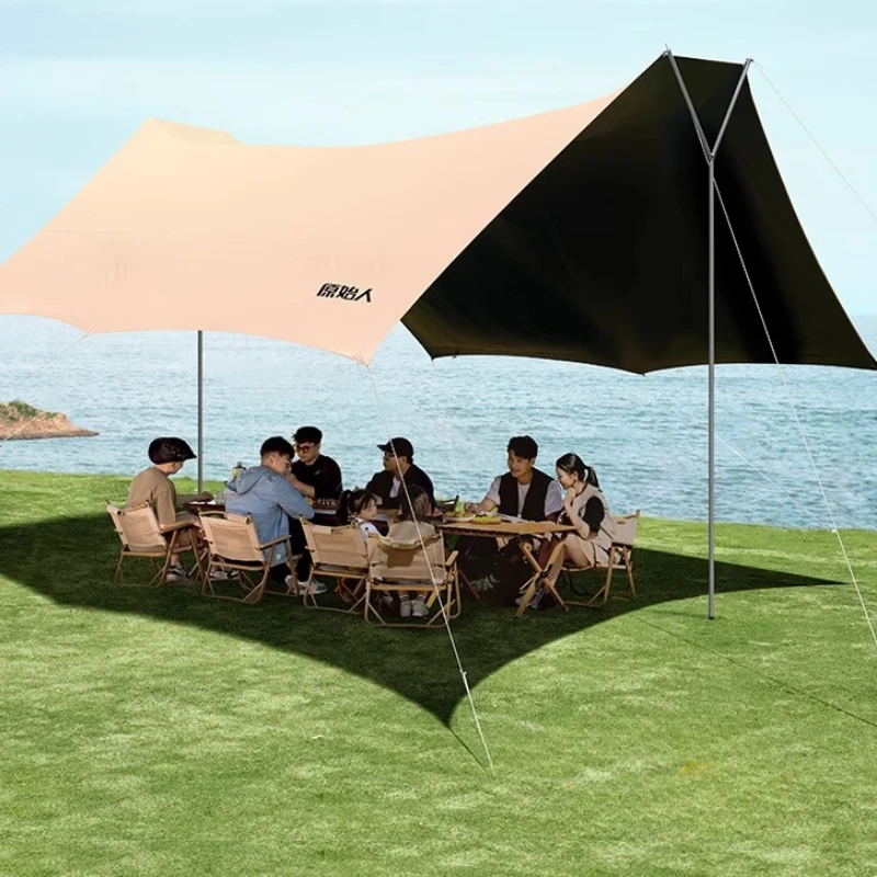

Spacious Stable Outdoor Tent Rainproof Sun-proof Thickened Sturdy Durable Tents Comfortable Large Space Camping Equipment