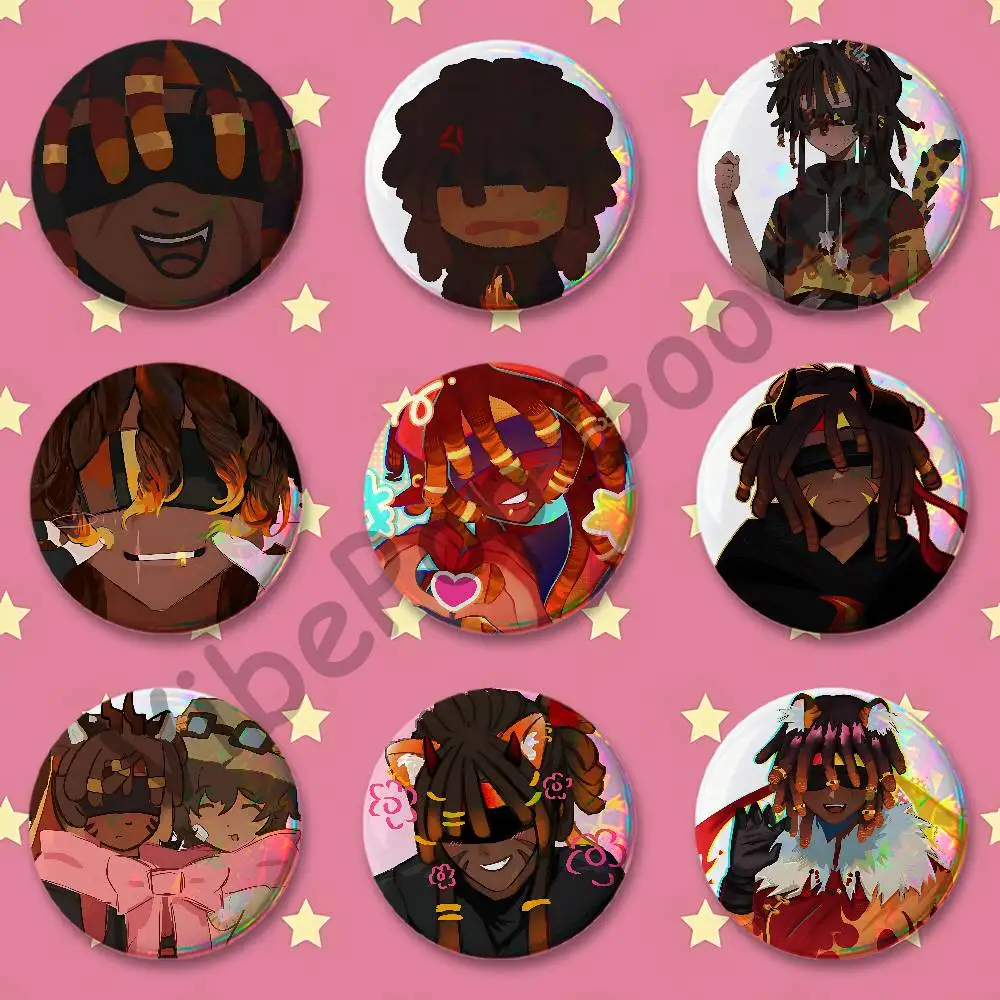 F-Flamefrags Artist Alley Fan-made Merch Custom Badges 75mm 44mm 25mm 32mm 58mm Collect Gifts Large