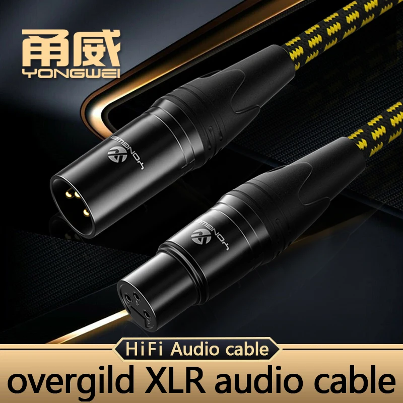 YONGWEI Cable XLR de alta calidad de 3 pines, Cable de Audio XLR macho a XLR hembra, Cable de extensión de micrófono y altavoz