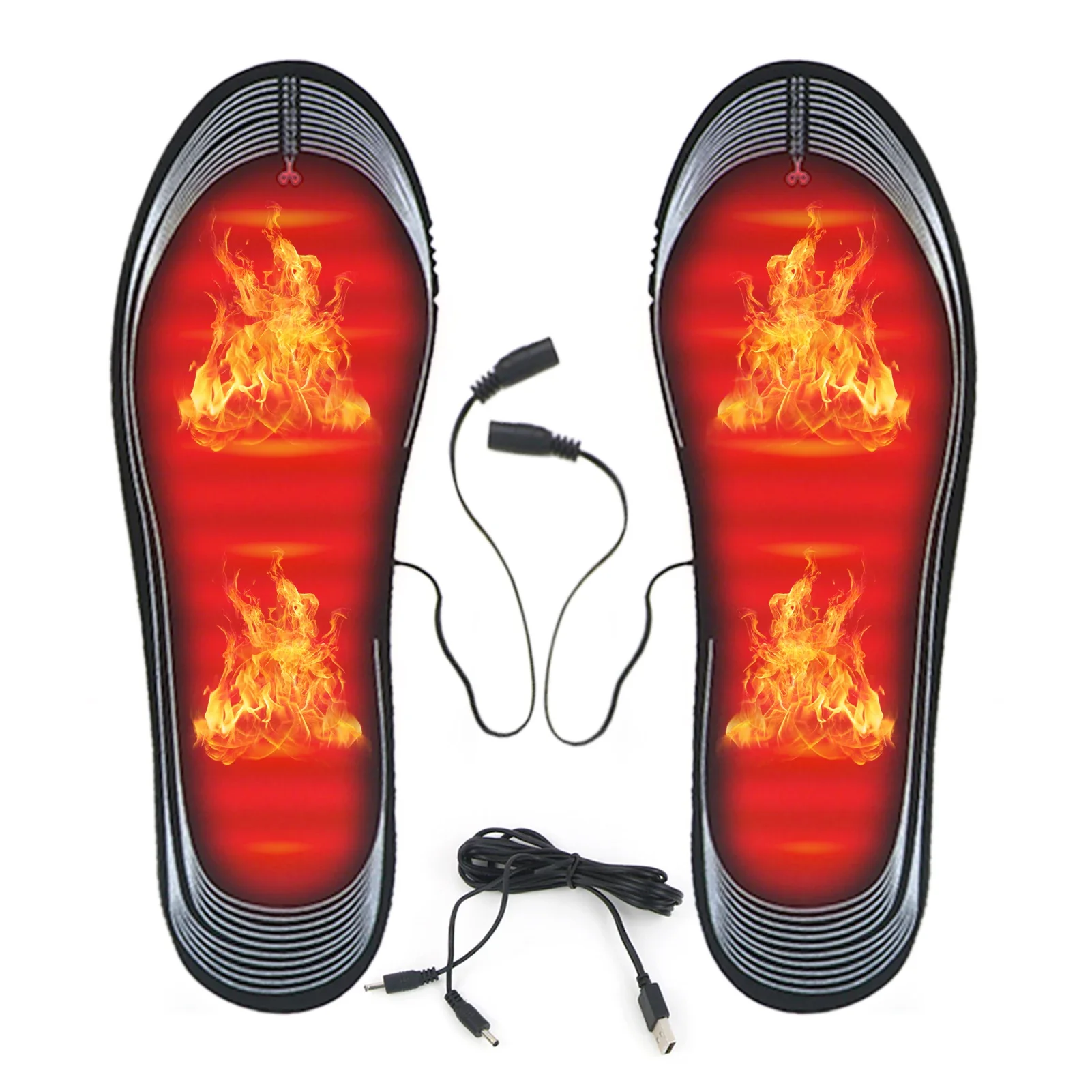 

Heated Insole Men Women Cuttable USB Powered Heating Shoe Inserts Foot Warmers Winter Camping Skiing Cycling