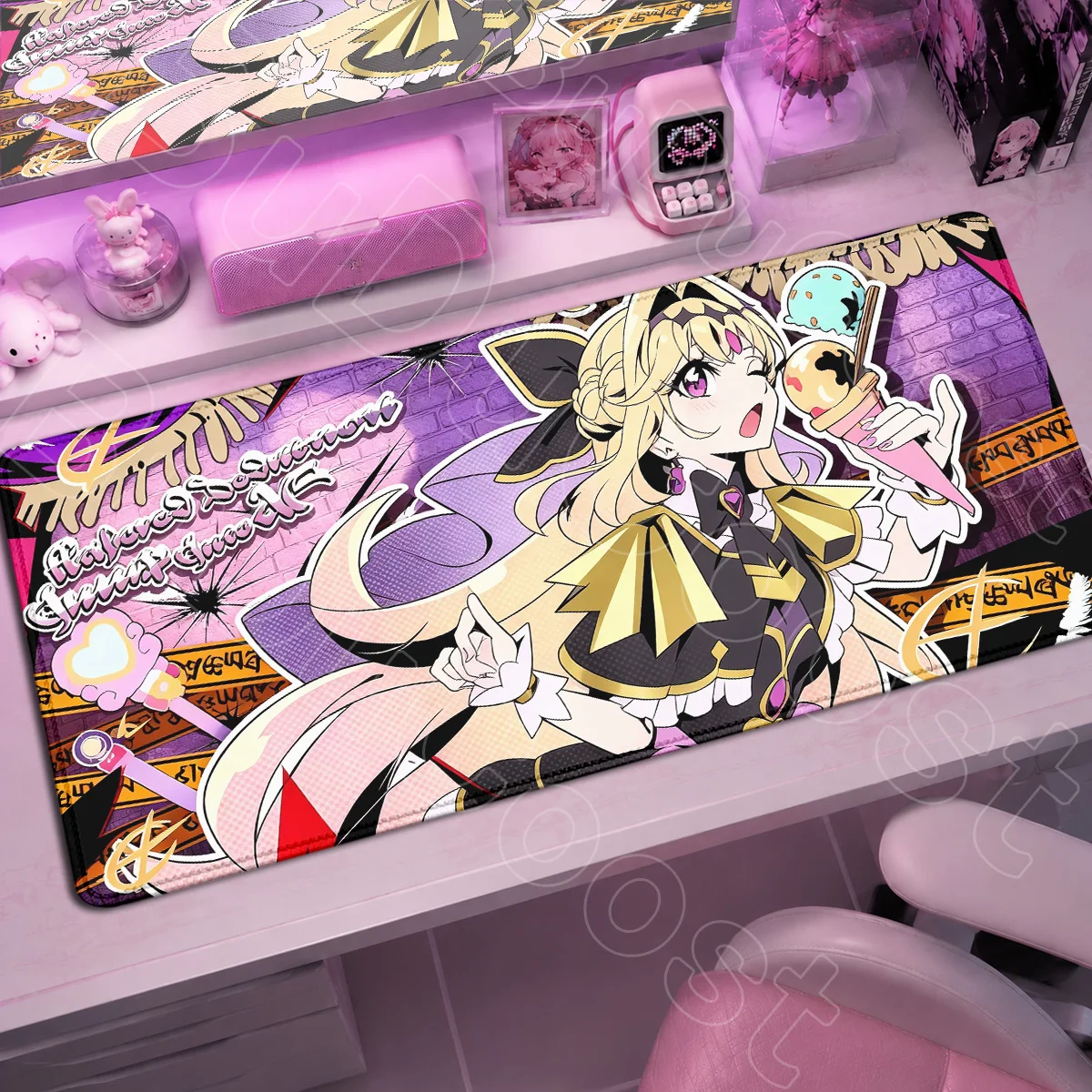 HD Printing Anime Star Detective Precure Mouse Pad PC Rubber Accessories 90x40cm Computer Keyboard Mat Large Desk Protective Rug