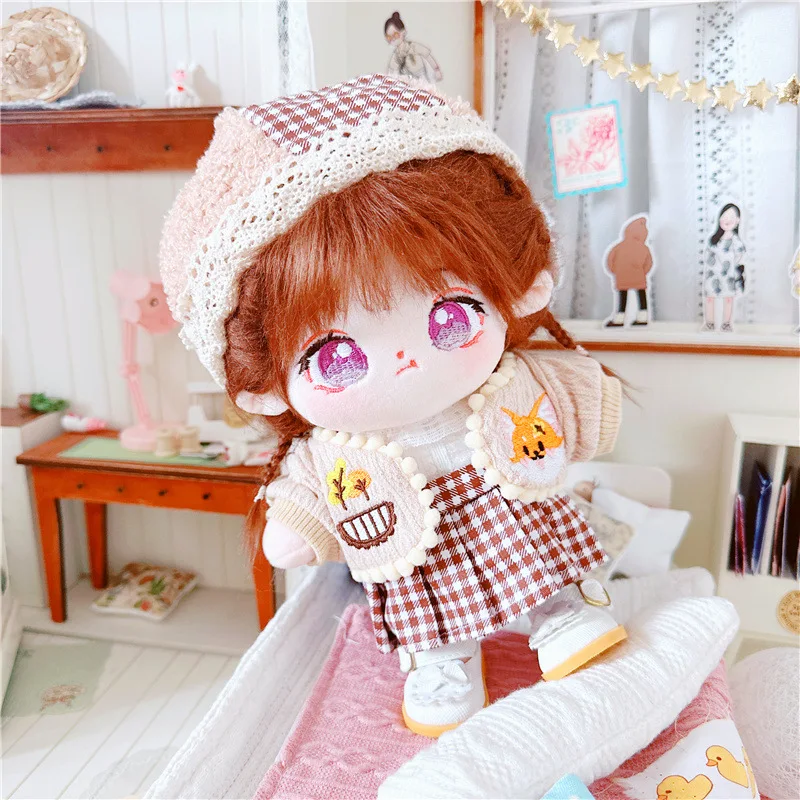 

20cm IDol Doll Animal Plush Star Dolls Cute Stuffed Customization Figure Toys Cotton Baby Doll Plushies Toys Fans Colletion DIY