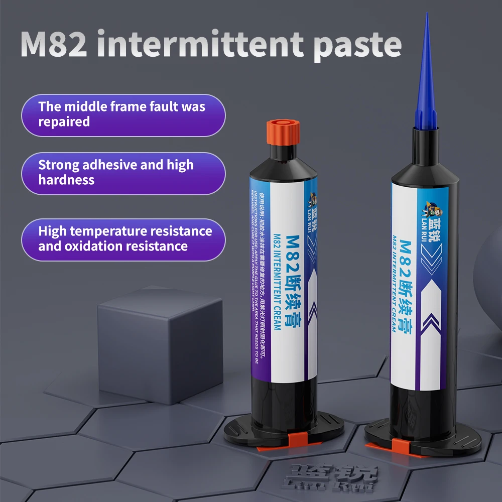 Lanrui M82 Intermittent Paste For Repair Scratches Wear Breakage  Phone Frame Fracture Broken Repair Tool 30ML