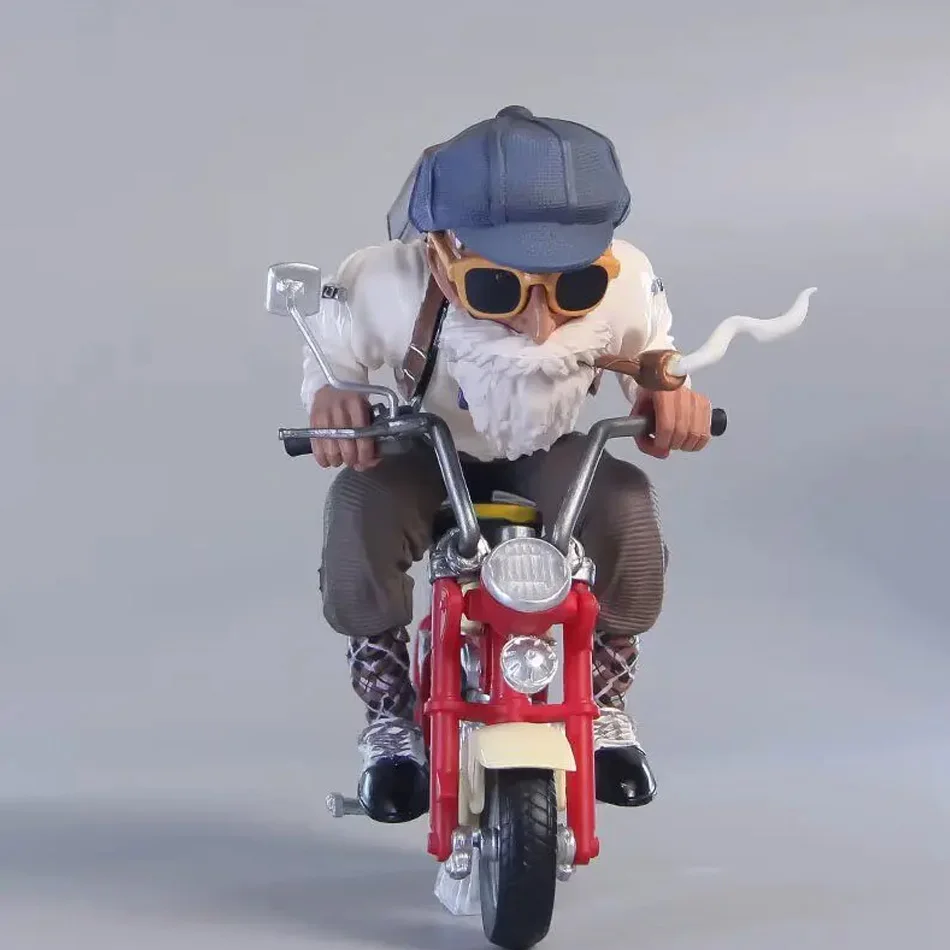 Neue 13cm Dragon Ball Z Anime-Figur Son Goku Master Roshi Motorräder PVC-Actionfigur Kame Sennin Motorrad Spielzeug für Kinder – Detail 8