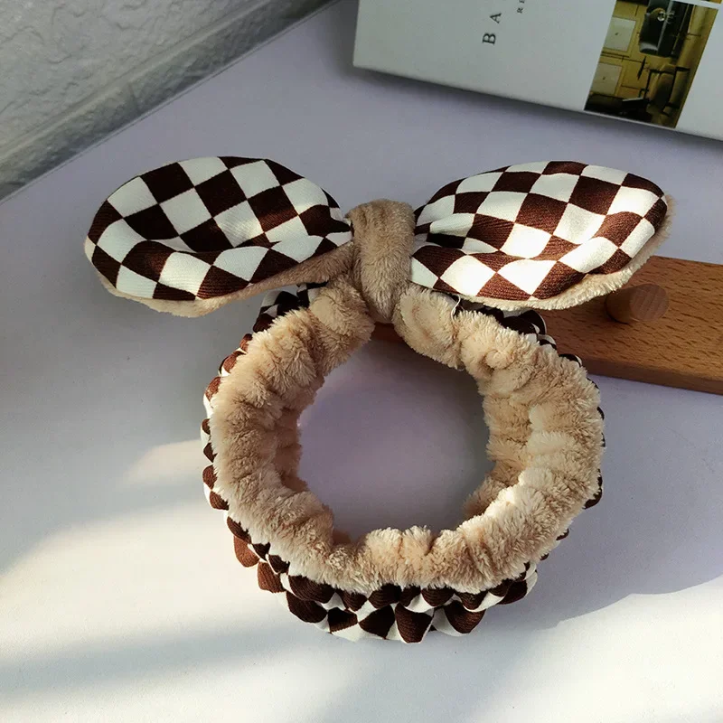 

Women's Leopard Headband Plush Soft Adjustable with Bow Non-Slip for Face Washing Makeup Daily Fashion Wear Accessories