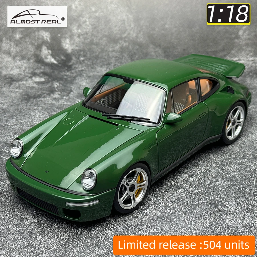 RUF CTR Anniversary 2017- IrishGreen 1/18 Almost Real Limited 504 Car model die cast model Static display collection gift