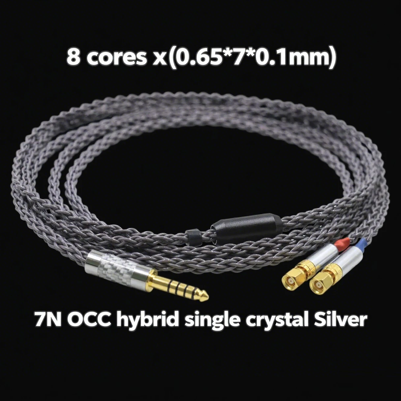 

8 Core OCC Silver Plated Headphone Upgrade Replace Cable For (Screw) Hifiman HE6 HE5 HE400 HE500 HE600 HE300
