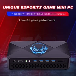 Topton neuer mini pc gamer intel i7 12700h i9 11900h nvidia rtx 2,5 12g gddr6 2 * g lan 2 * ddr5 windows 11 kompakter computer wifi6