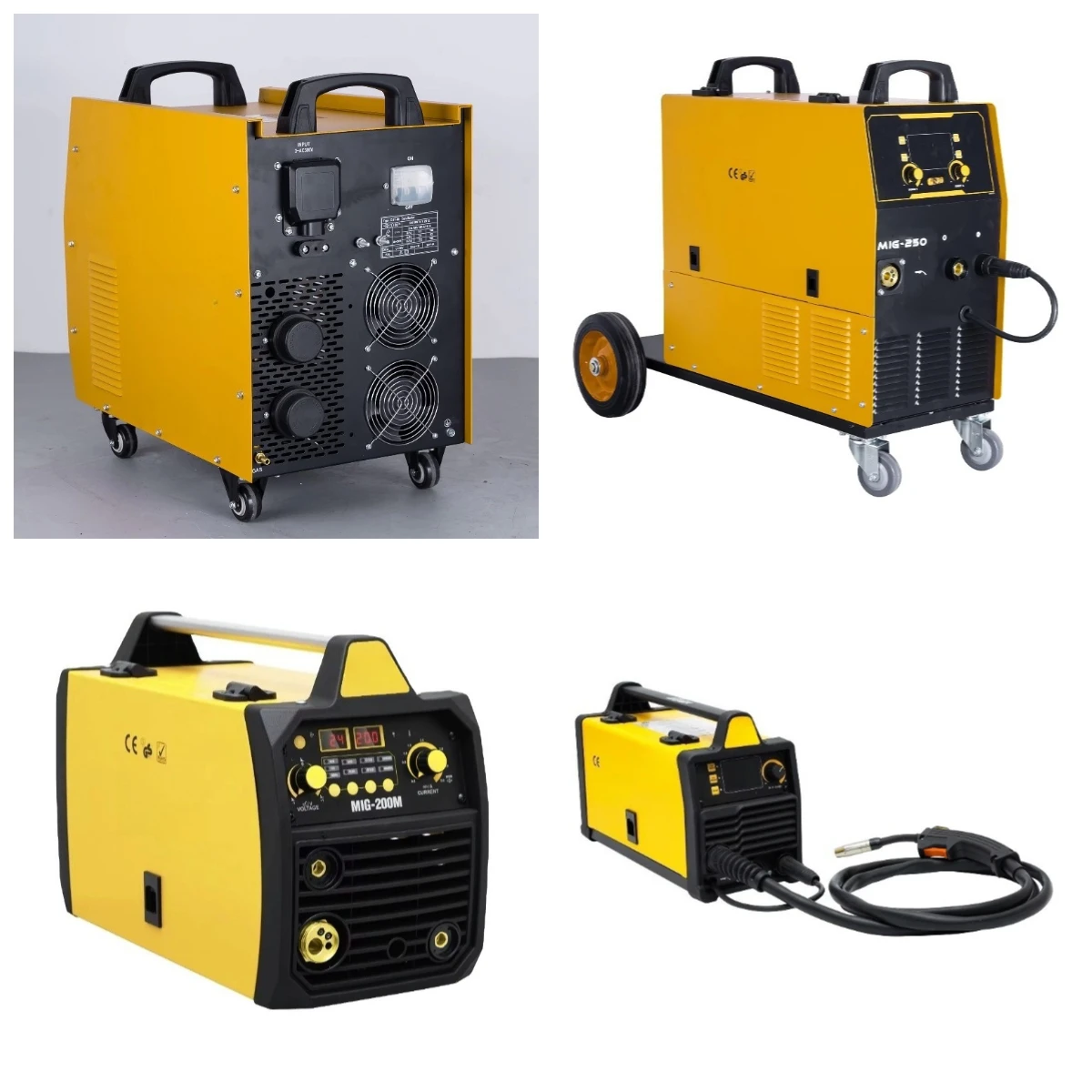 Soldadora Inverter Profesional MIG-200I 220V Monofásica, Excelente Eficiencia de Trabajo del 85% para Trabajos de Soldadura de Metal DIY