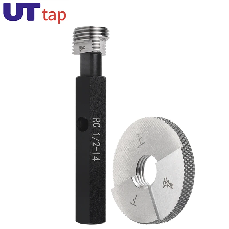 UT TAP 1PCS/SET RC/R  Taper Pipe Thread Plug/Ring Gauge Measure RC/R1/16~3/4 1''-- 1''1/4 1''1/2 2''-- 2''1/2 3''-- 3''1/2 4''--