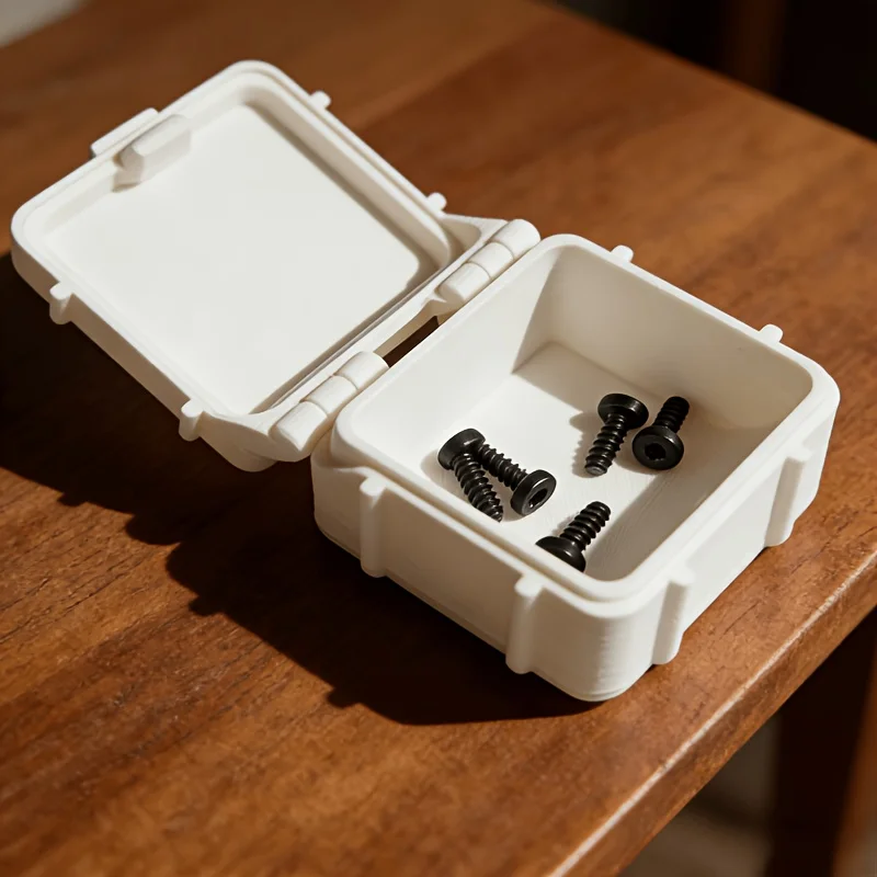 1pc Small Hardware Storage Box, Stackable Design Sealed Bayonet Box Specifically for Screws, Nuts, and Electronic Components