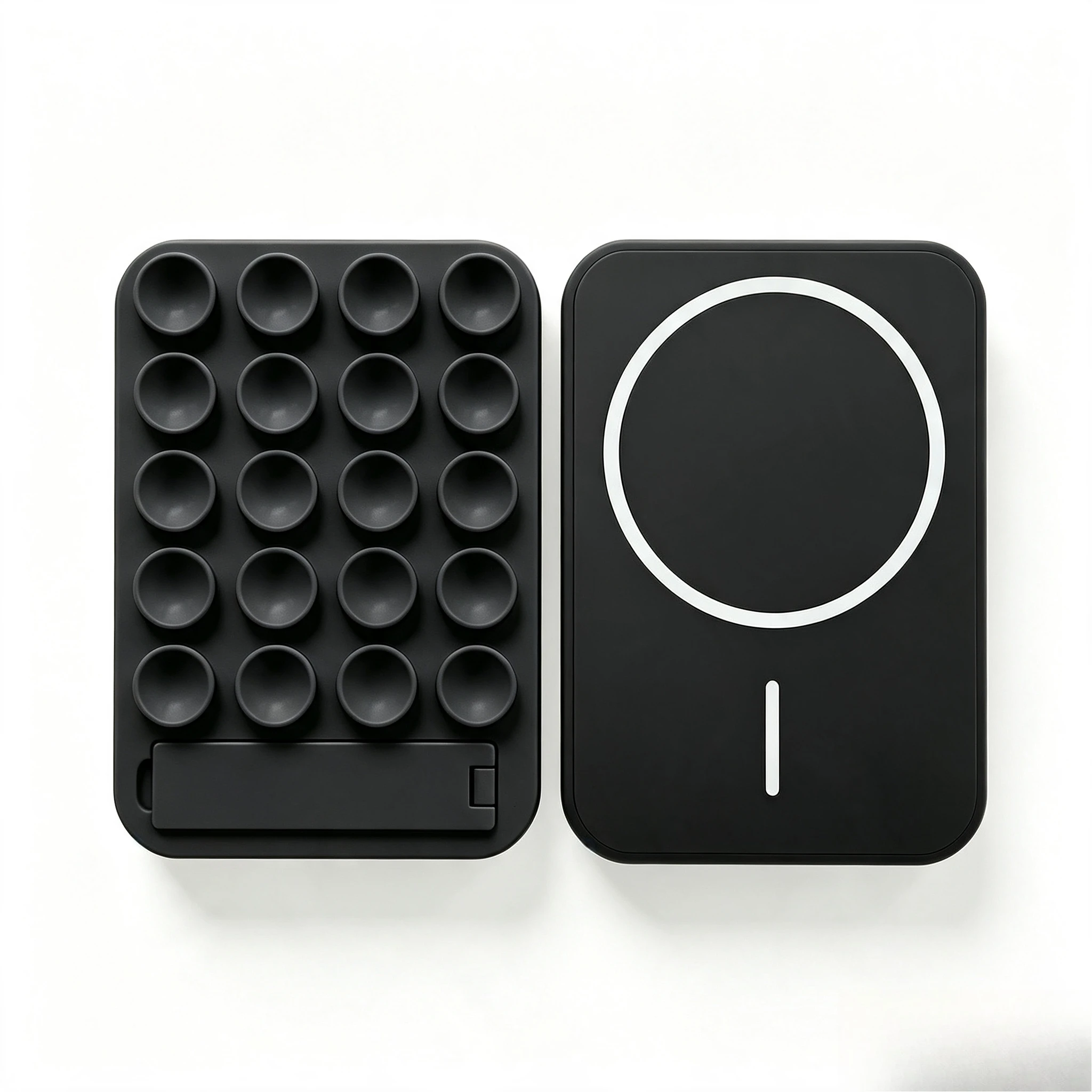 Magnetic Suction Cup Phone Holder for Apple Iphone 17 16 15 14 13 Samsung Creative Foldable Stand Holder For Magsafe Accessories