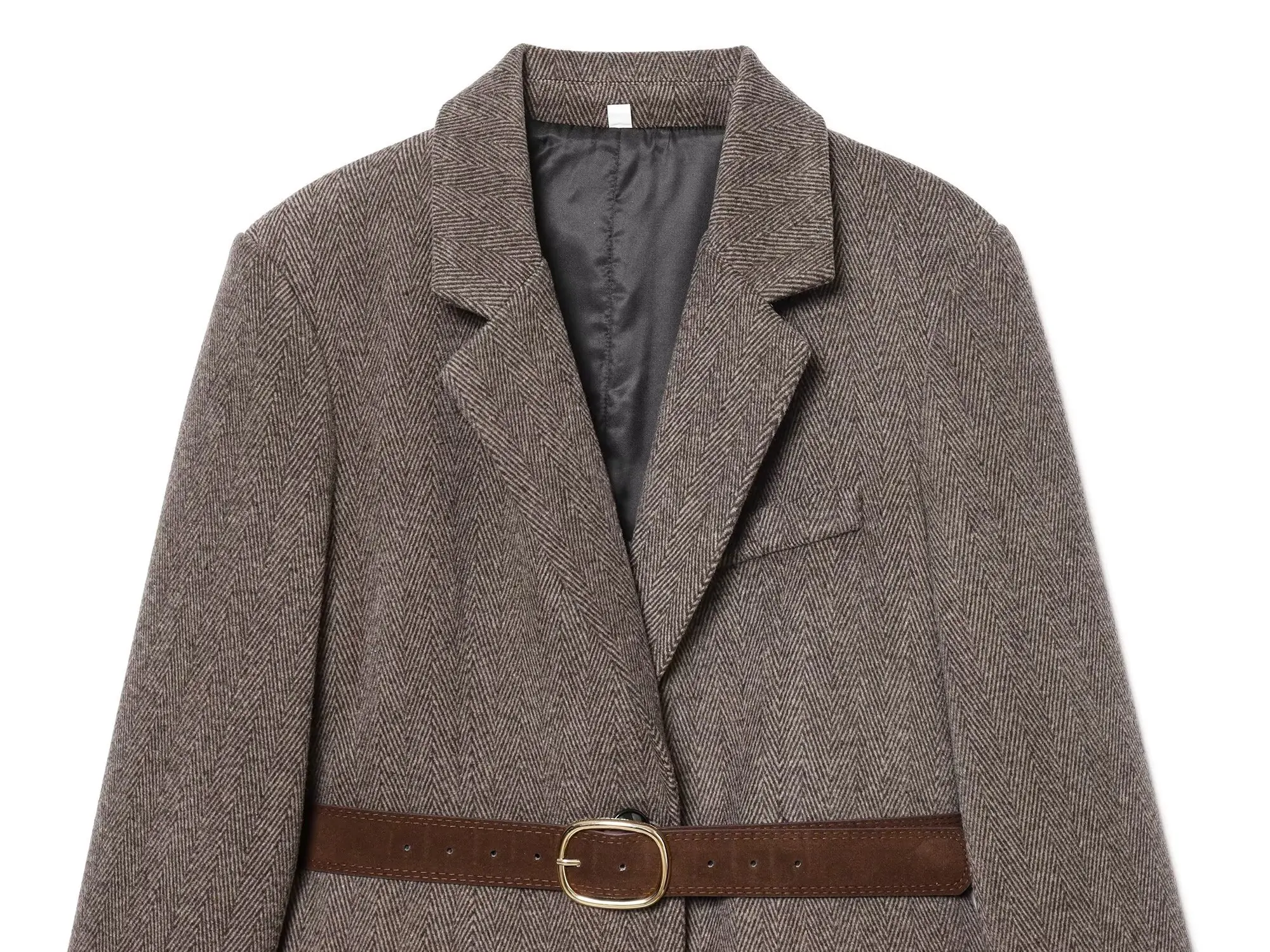 KONDALA automne trajet ceinture mélangée Blazer femmes élégant Chic sergé boutons Blazer 2026 printemps à la mode haute rue Vintage Blazer