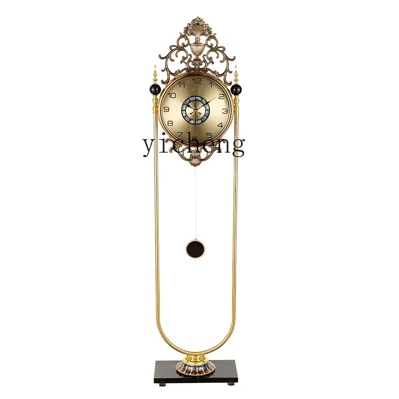

Standing Grandfather Clock Light Luxury Creative Decoration Large Clock High-End Mute the Grandfather Clock