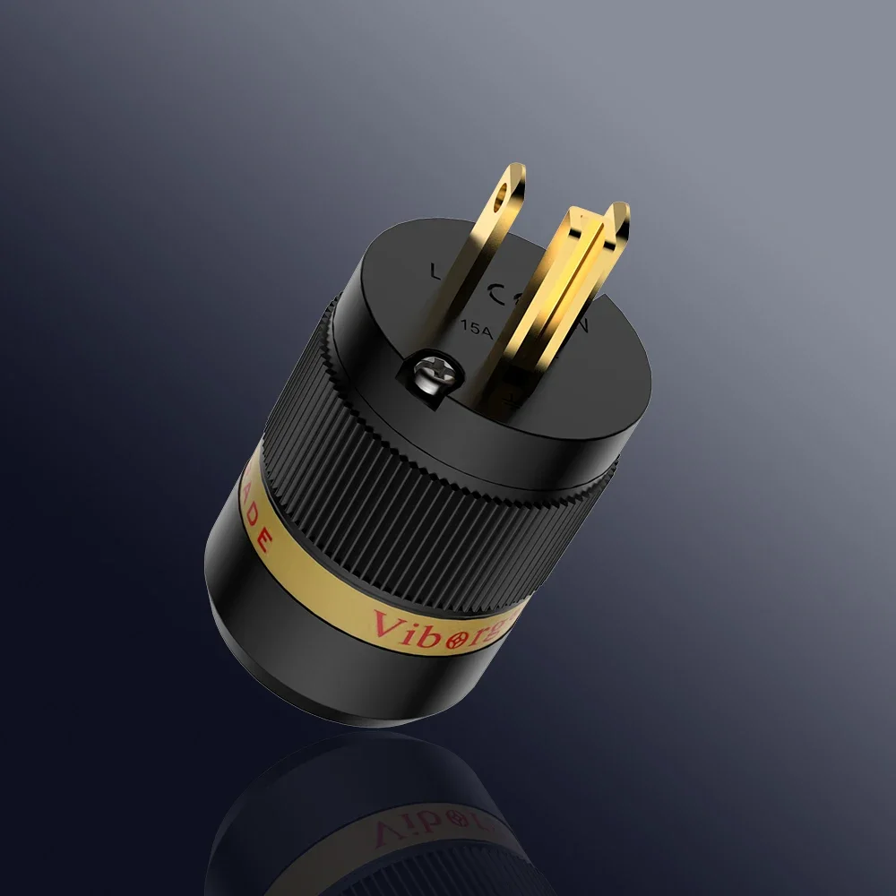 Reines Rotkupfer 99,99% 4U Vergoldeter Viborg VM501G VF501G US-Stecker Netzkabel für HIIF Audio / Video – Detail 4