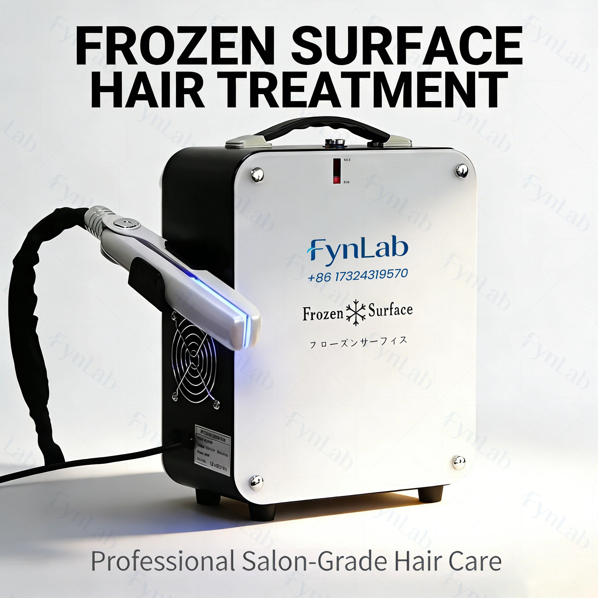 Ice Cold Cryotherapy Flat Iron Hair Care Machine Subzero Frozen Hair Clip Repair Damaged Hair Keratin Therapy Sealing Cuticles