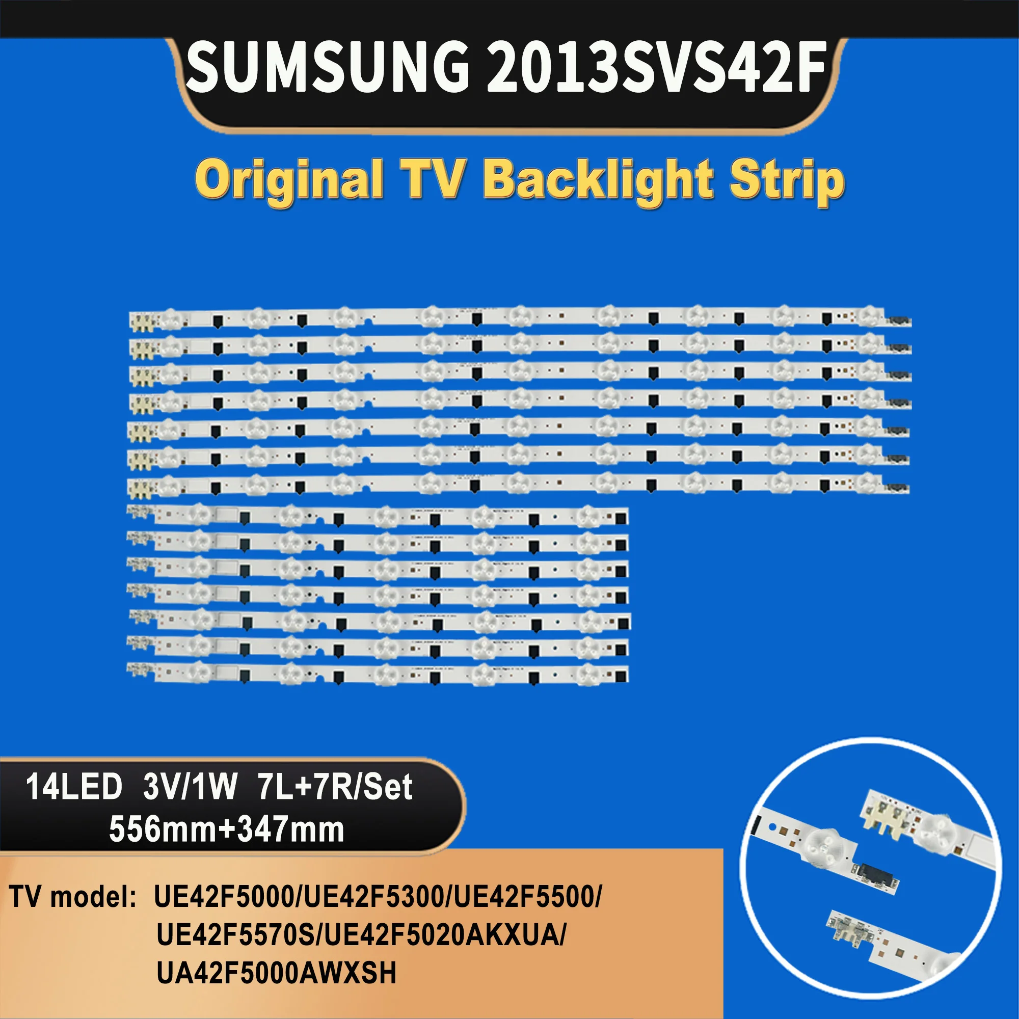 TV-018 42F LED TV backlight strip for SAMSUNG 2013SVS42F L9 / R5 REV1.9 D2GE-420SCA-R3 D2GE-420SCB-R3 TV UE42F5000 UE42F5300