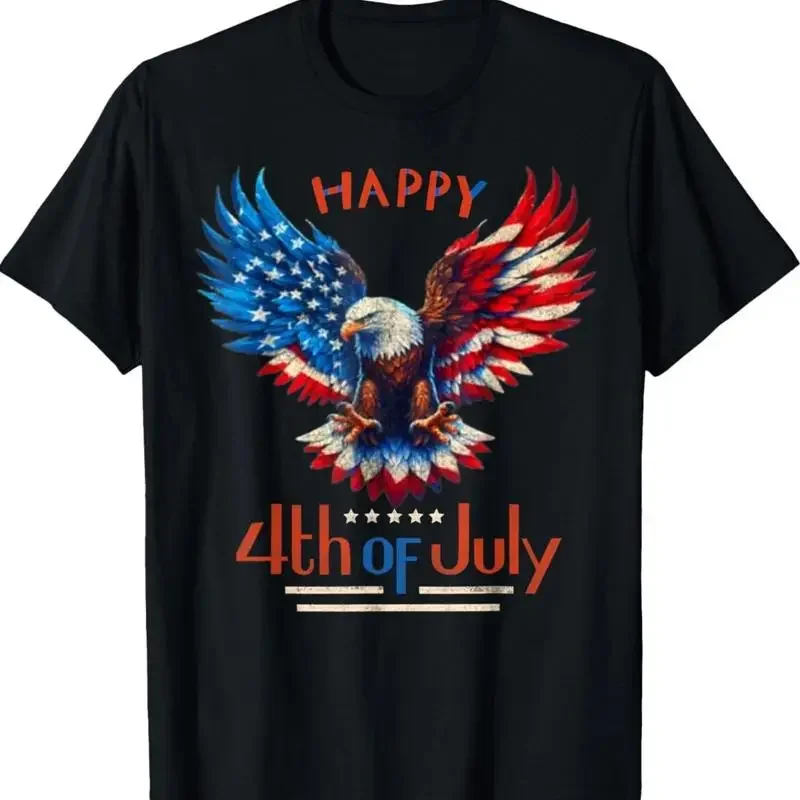 4. Juli, amerikanische Flagge, Weißkopfseeadler, patriotisches USA-T-Shirt