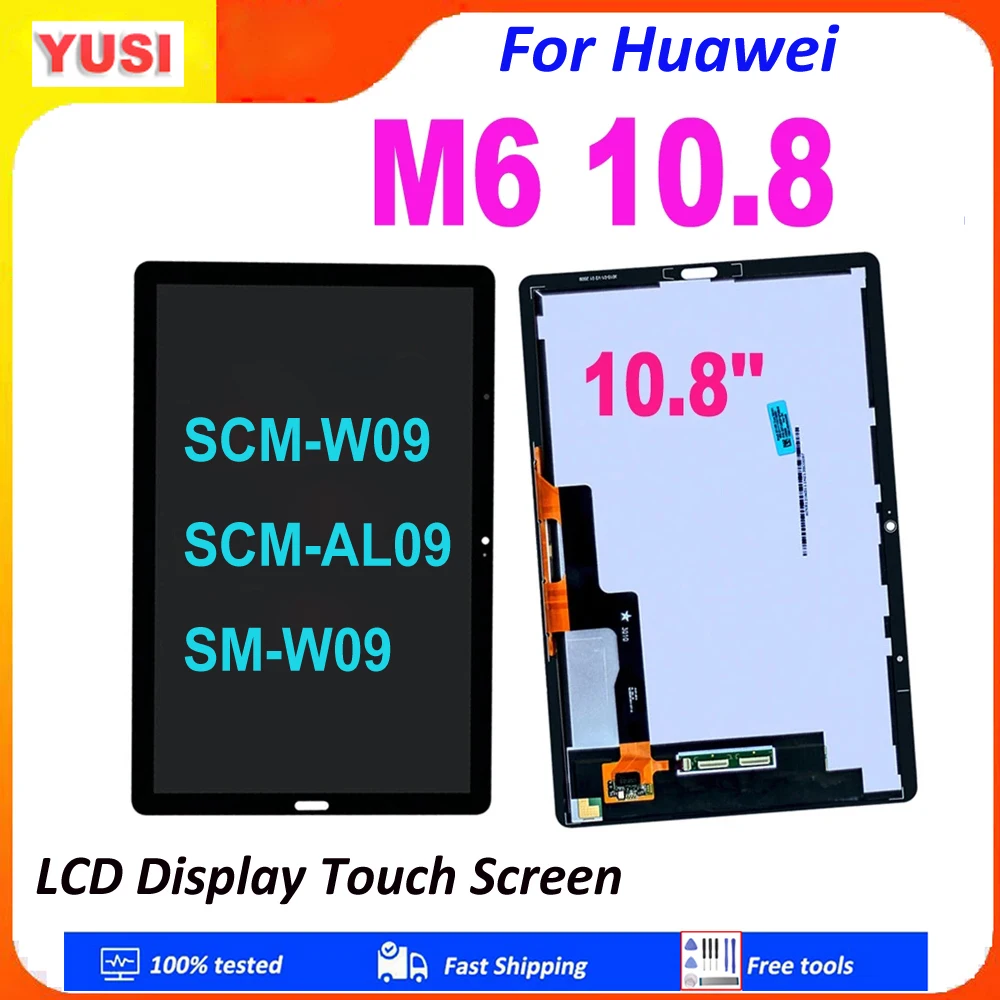 

AAA+ 10.8'' LCD For Huawei MediaPad M6 10.8 LCD SCM-W09 SCM-AL09 SM-W09 LCD Display Touch Screen Digitizer Assembly Replacement