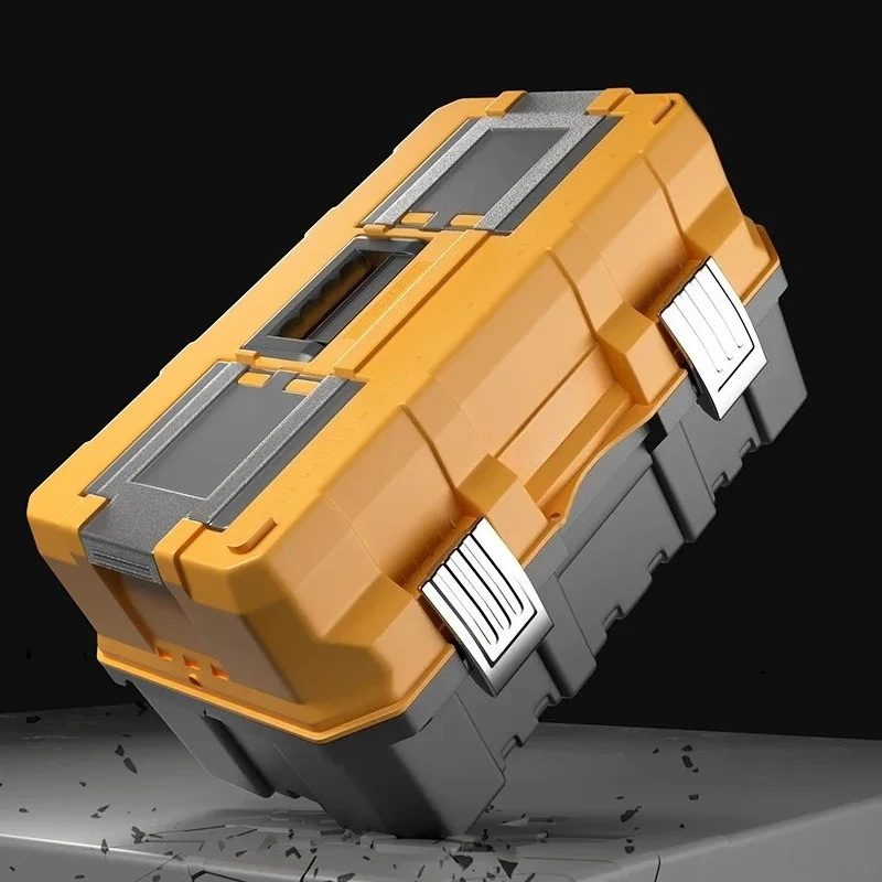 Three-layer folding toolbox Multifunctional maintenance Special storage box for electricians Hardware household