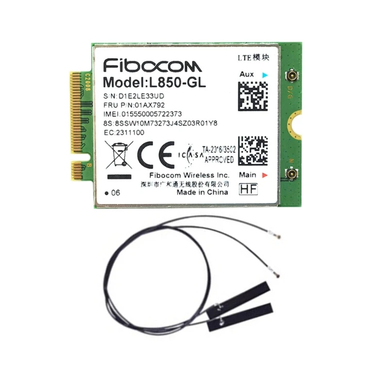 Módulo WiFi 4G-L850-GL, tarjeta LTE, Cat9, 450Mbps, 01AX792