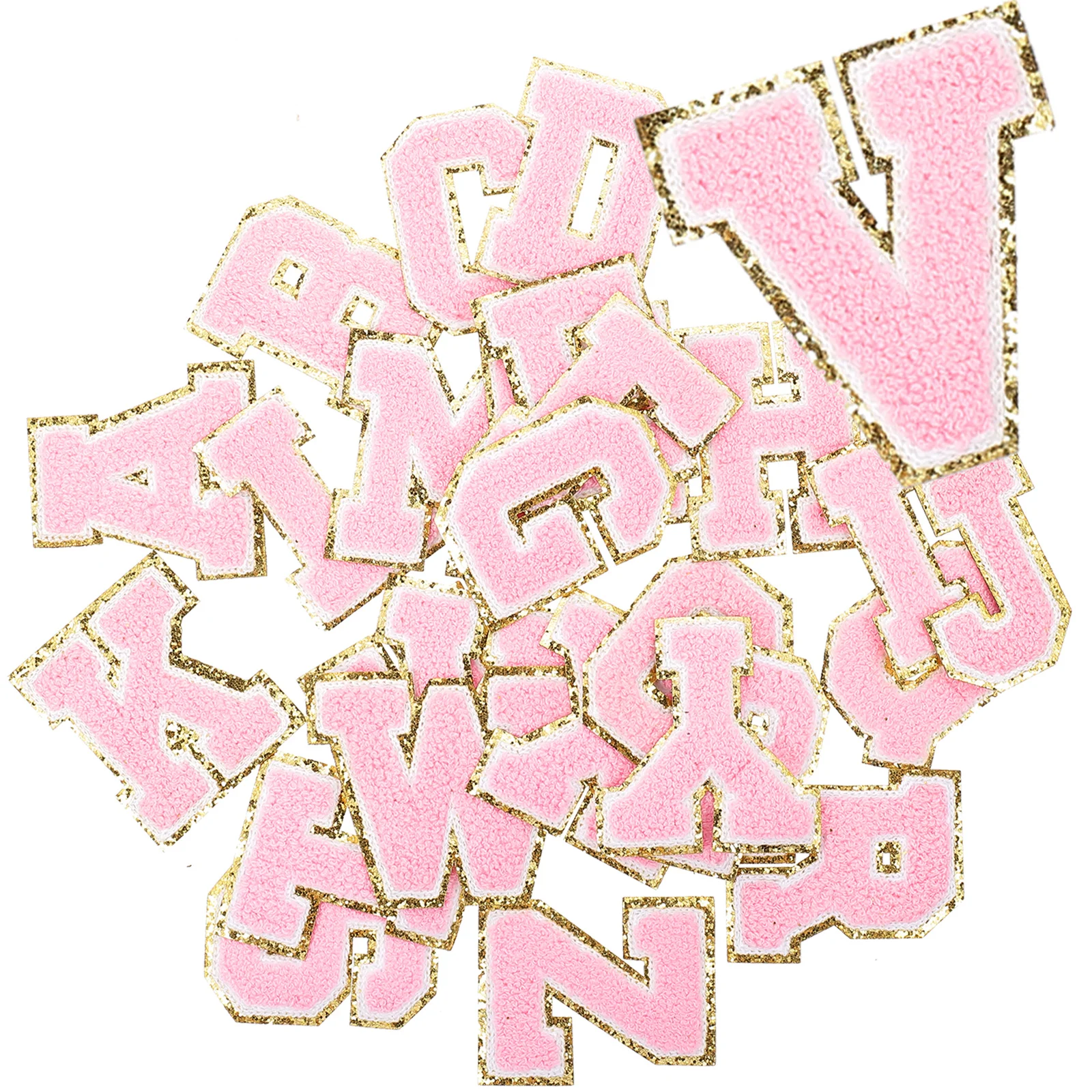 

26 Pcs Letter Embroidery Cloth Patch DIY Decoration Hat Clothing Coat Stickers Iron Letters Premium Material Long Serving Life