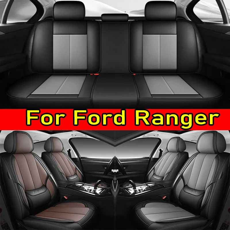 

Чехол на автомобильное сиденье Ford Ranger, водонепроницаемый, износостойкий, из искусственной кожи, мягкий, с полной оберткой, водонепроницаемый, износостойкий, чехол на сиденье