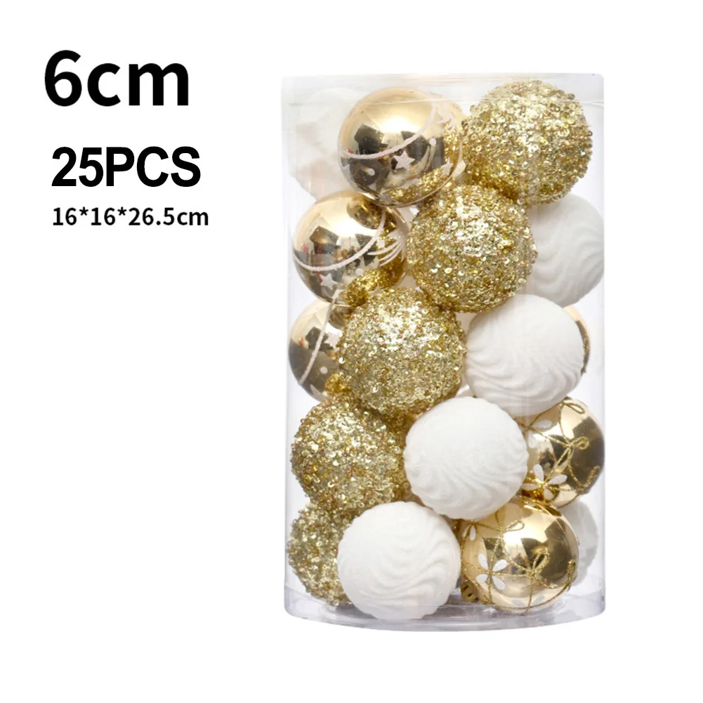 Incredible Charm Beautifully Crafted Xmas Ball Collection in a Count of Twenty Five at Diameter Six Centimeters