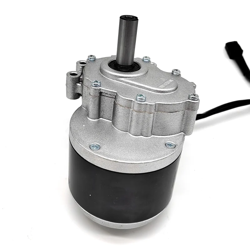 DC motor 350w 24v 48v 75RPM 120RPM low speed brush motor with extended shaft DC gear brush motor for wheelchair
