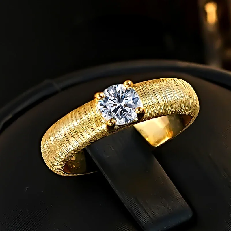 

Middle ancient style cloth home metal brushed 925 silver ring inlaid ring Italian craftsmanship layered ring
