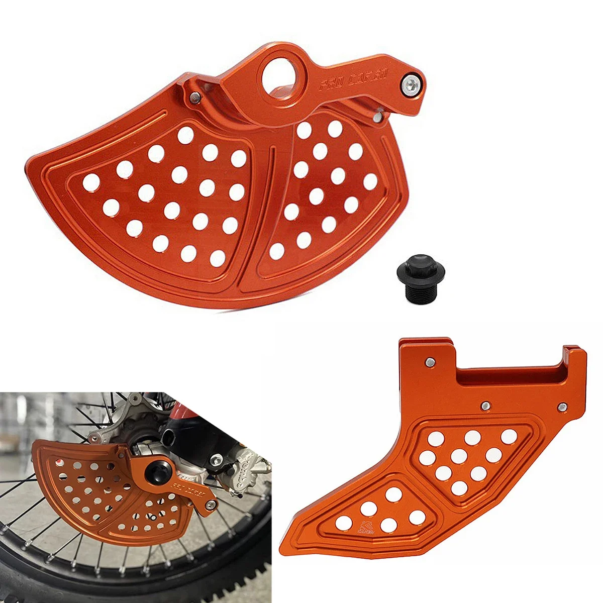 

Front Rear Brake Disc Guard Protector Cover For KTM SX SX-F XC XC-F EXC EXC-F XC-W XCF-W Six Days TPI 125-500 2016-2022 2023