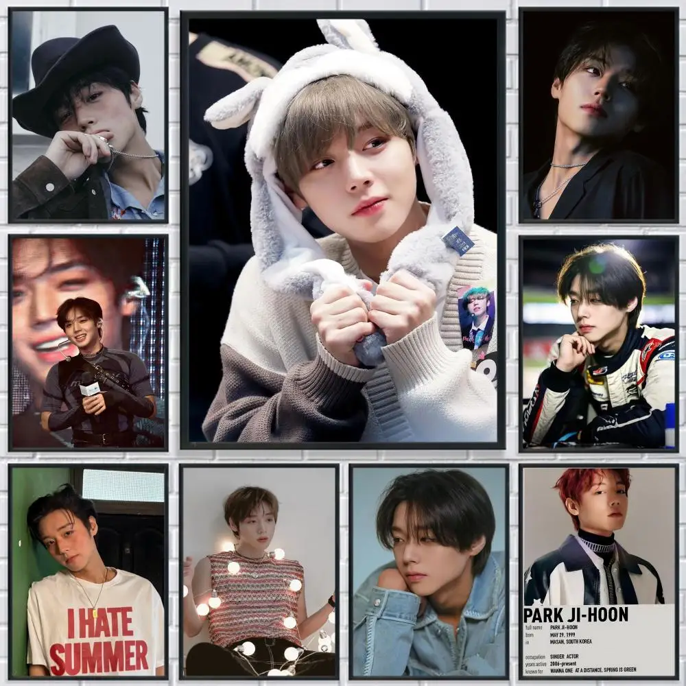 الكورية P-PARK JI HOON المشارك HD طباعة شخصية قماش جدار جدارية ملصق فني صور لغرفة المعيشة ديكور المنزل