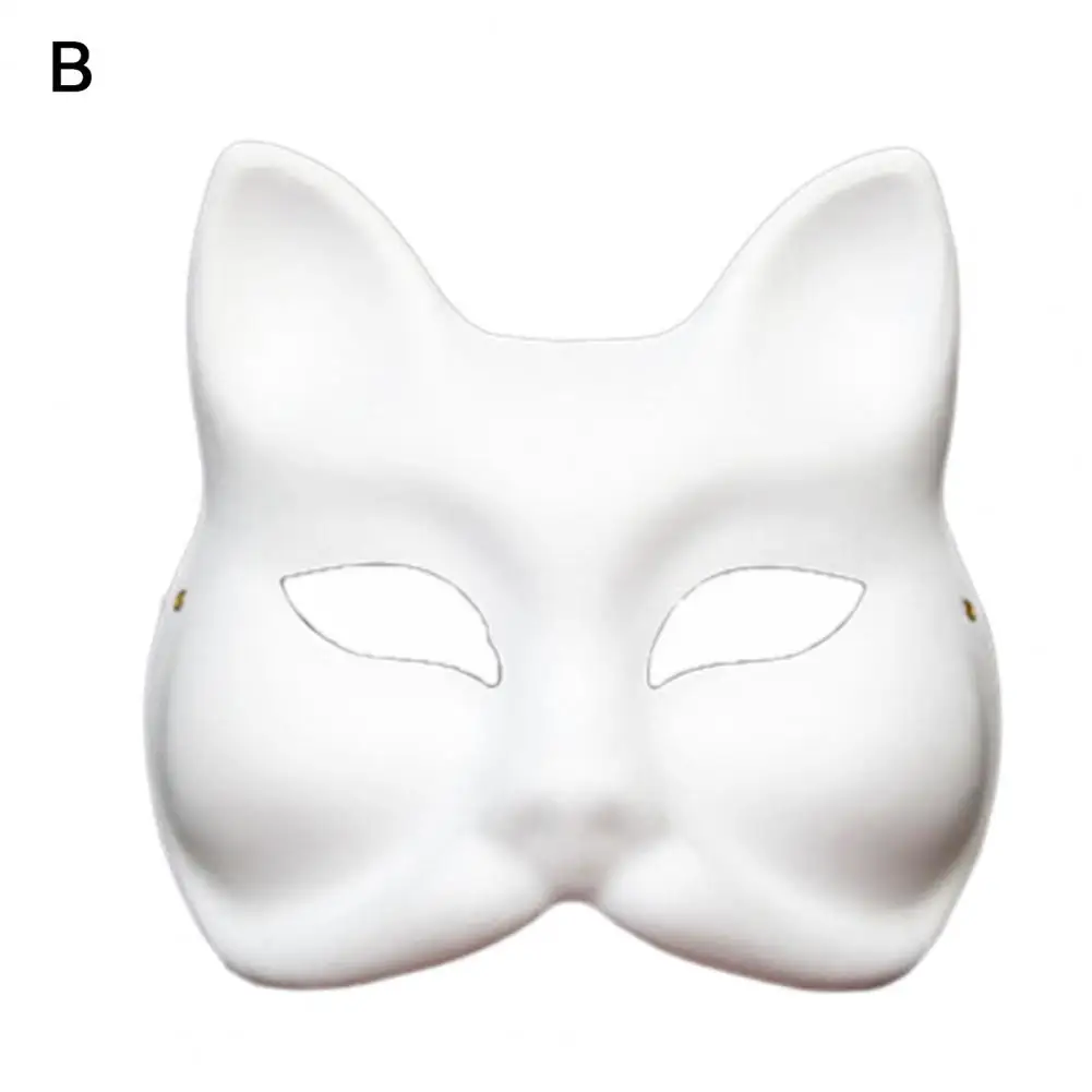 Diy Painting Masque Masque with Elastic Straps Diy Painting Fox Masque for Carnival Party Ball Masquerade Halloween Costume