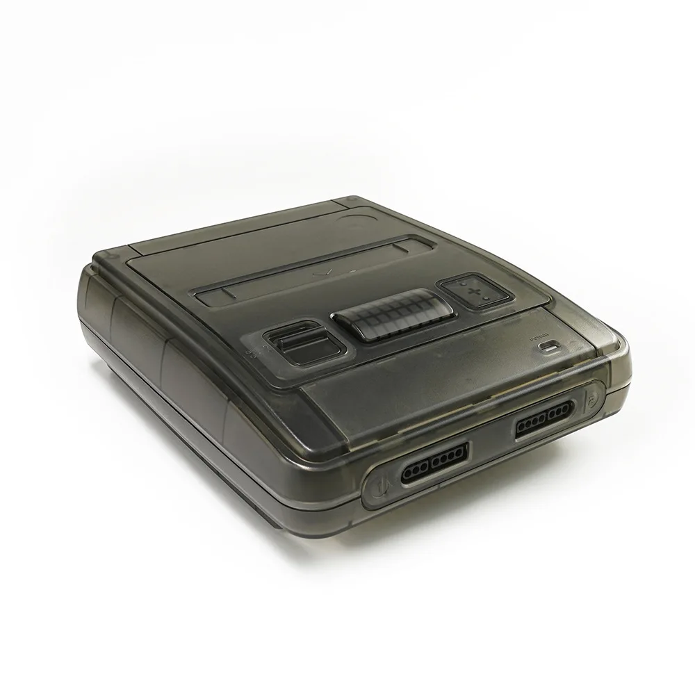 حافظة بديلة شفافة لوحدة التحكم في الألعاب Super Famicom، غطاء حماية لغطاء SFC مع طقم مفك براغي #5