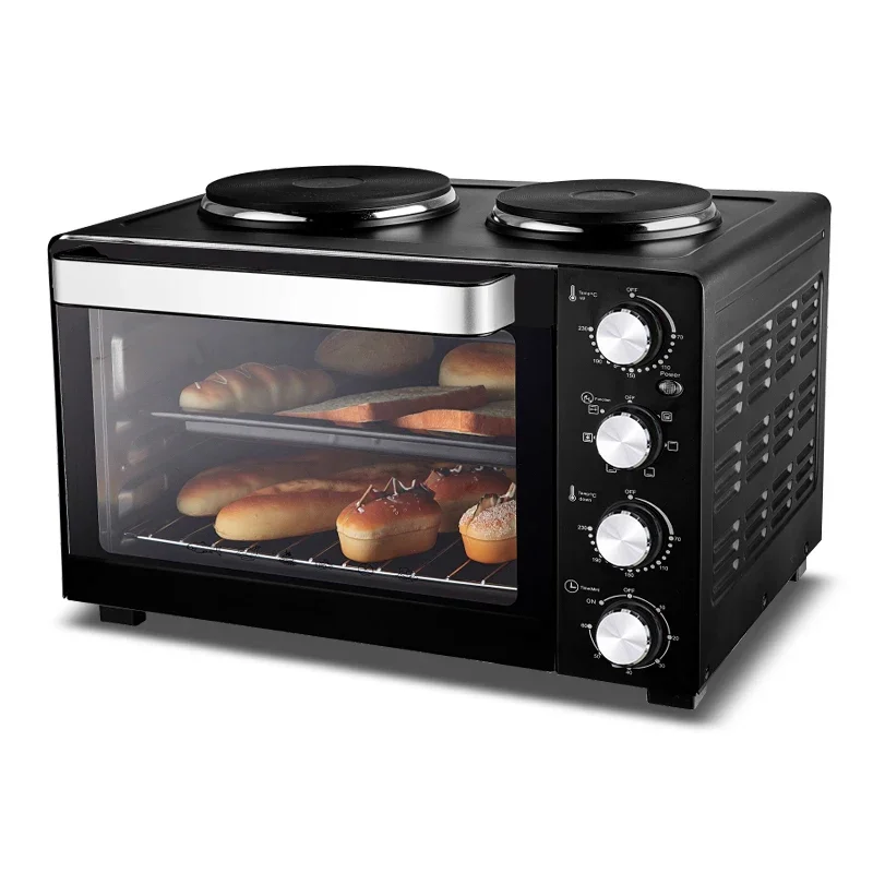 60L toaster oven with two hotplates