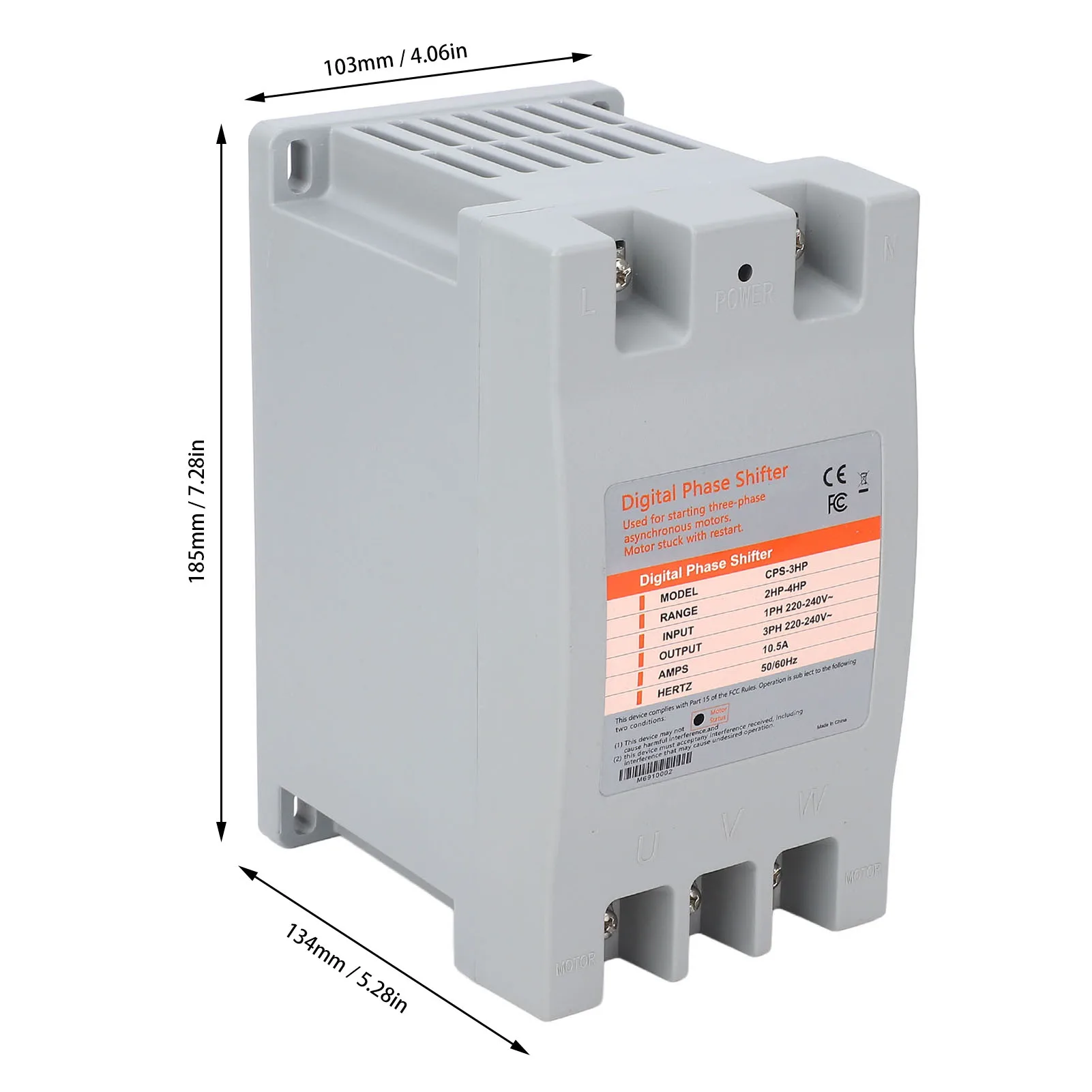 مرحلة واحدة إلى 3 مراحل محول المرحلة الرقمية شيفتر عالية الاستقرار انخفاض استهلاك الطاقة المدمجة لآلات النجارة
