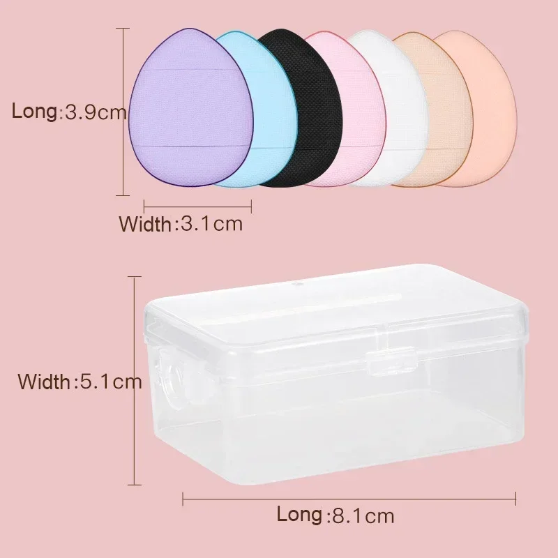 10Pcs Mini Finger Puff Foundation Small Air Cushion Powder Sponge Face Concealer BB Cream Cosmetic Applicator Narzędzia do makijażu