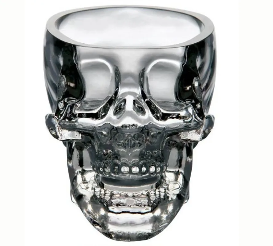 

5pcs Unique Creative Skull Design Glass Tumbler For Vodka Strong Liquor Drinking Cup Novelty Barware Home Party Glassware Gift