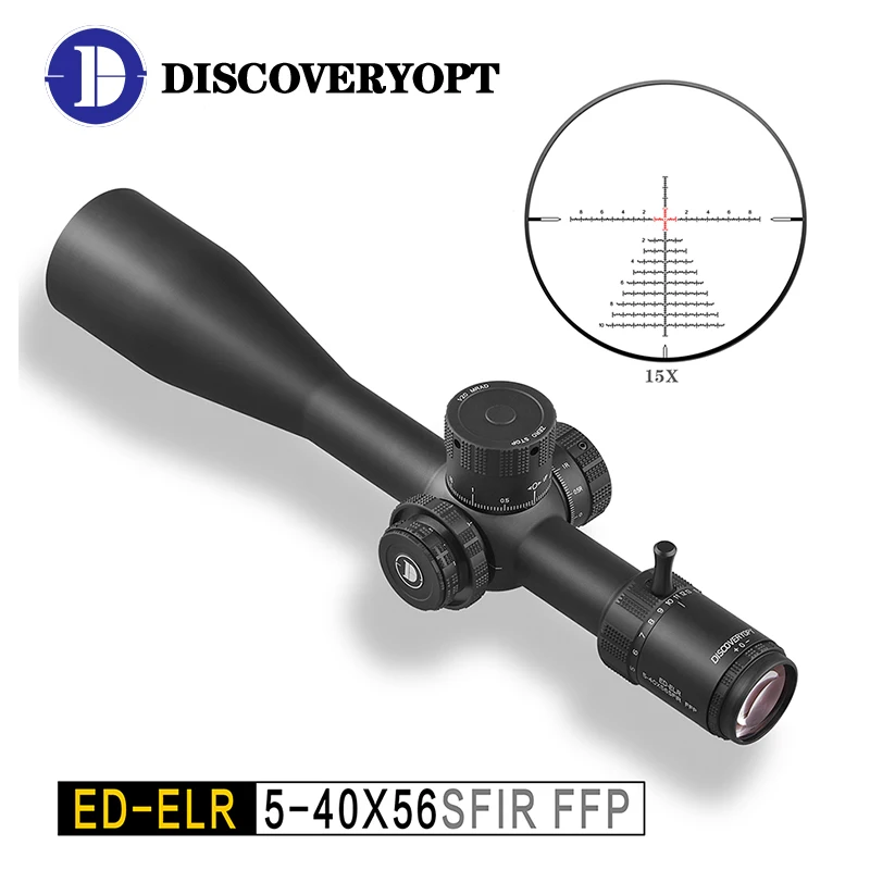 Discovery ED5-40X56SFIR Tactical Shockproof Sight First Focal Plane Super HD Illuminated Scope ZEROSTOP Optical Hunting Scope