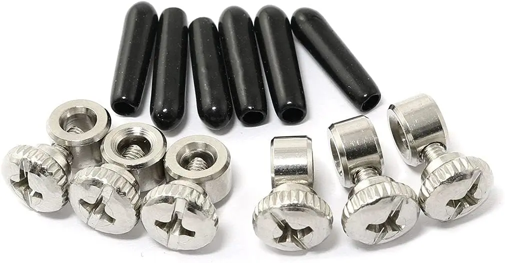 

6 Sets Screws and End Caps for Speed Cable Jump Ropes