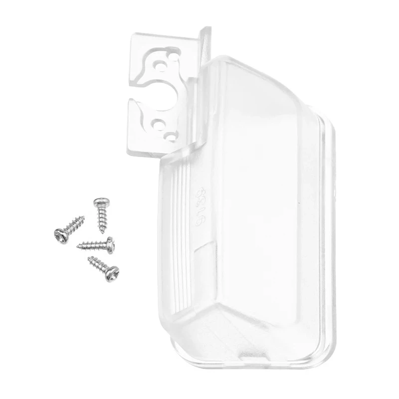 1pc Transparent Car Rear View Camera Bracket For Peugeot Partner Tepee For Citroen C4 L C3 License Plate Lights Cover 56.5*30mm