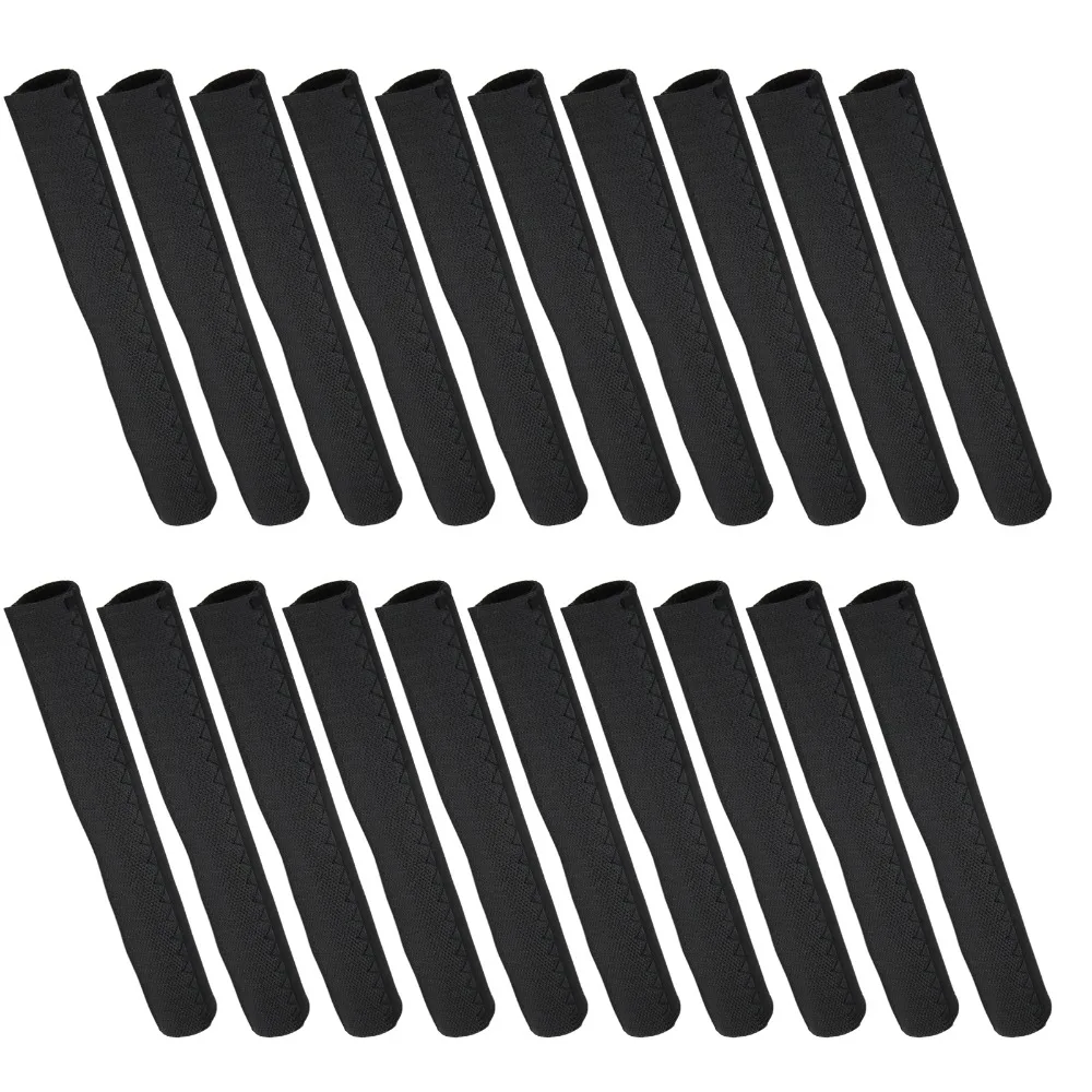 20PCS Neoprene Fabric Bike Frame Protective Casing with Hook&loop Lightweight Bike Frame Protector Black 22*11cm view 3